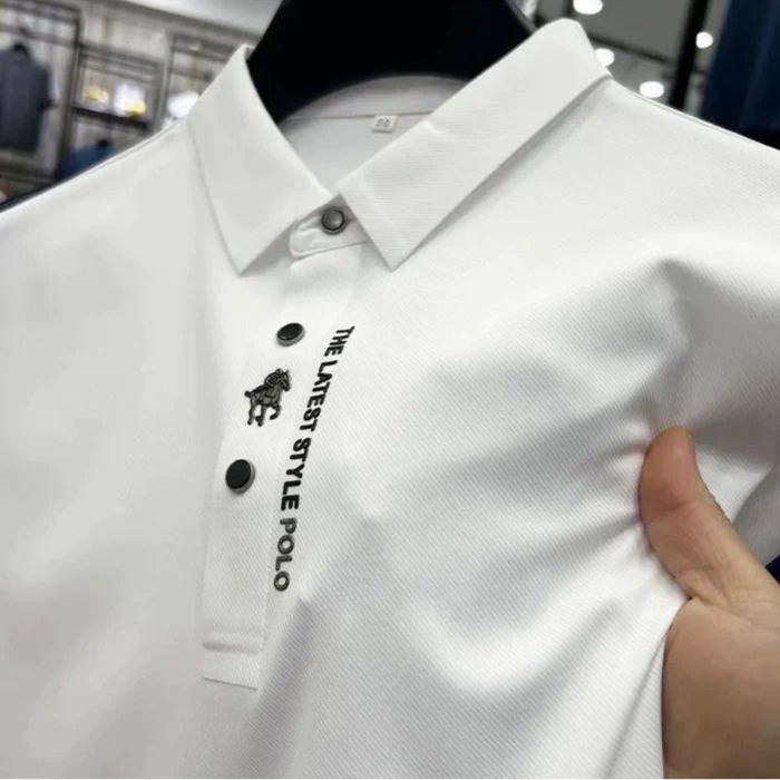 Nahtloses 'Luxe' Poloshirt