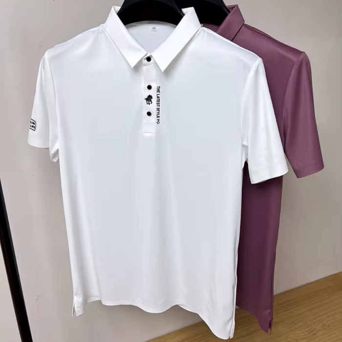 Nahtloses 'Luxe' Poloshirt