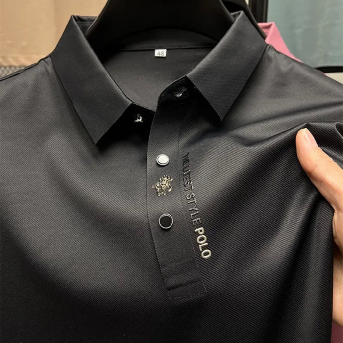 Nahtloses 'Luxe' Poloshirt