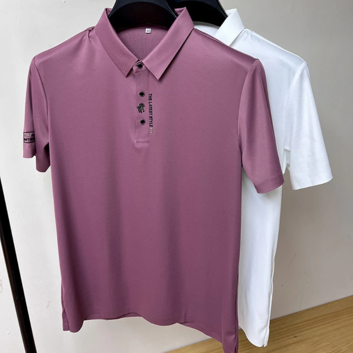 Nahtloses 'Luxe' Poloshirt